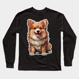 Adorable Corgi - A Delightfully Cute Canine Companion Long Sleeve T-Shirt